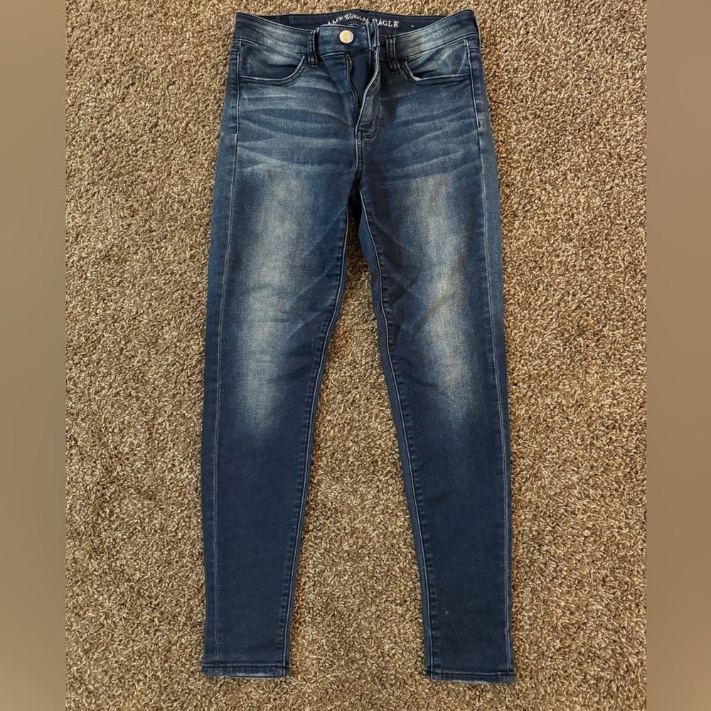 American Eagle Outfitters Women's Deep Indigo Skinny Jeans